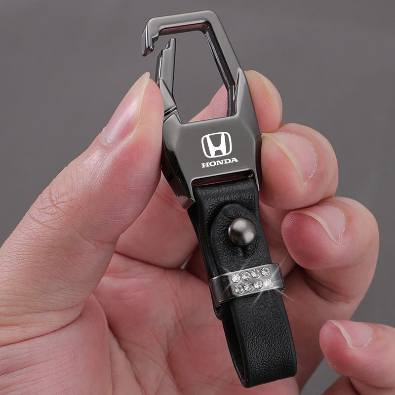 Металлический брелок для ключей из цинкового сплава, подарок для Honda Mugen Jazz Insight Freed Fit CRV Civic Accord City, аксессуар, наклейка