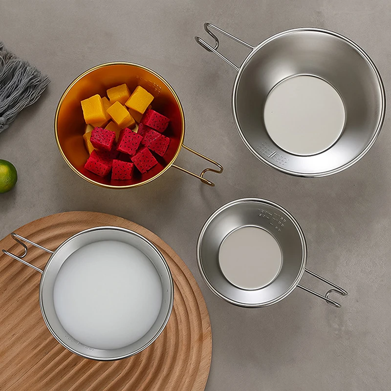 10/12/14 سنتيمتر كوب سييرا في الهواء الطلق الفولاذ المقاوم للصدأ سييرا فنجان القهوة نزهة أدوات المائدة المحمولة الشواء التنزه التخييم فنجان شاي #2