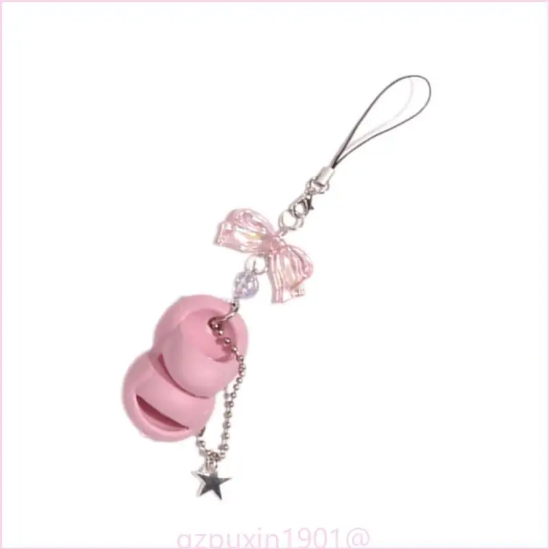 57qa Charme Schlüsselbund Neuheit Keyring Acryl Bowknot Bag Accessoire Telefonkette – Detail 5