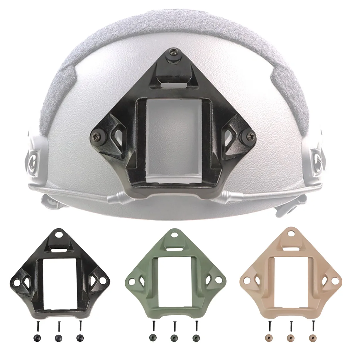 CNC Aluminum Squid NVG Base Flip Mount Adapter Fit FAST Tactical Helmet Night Vision GoPro Bracket Helmet Accessories