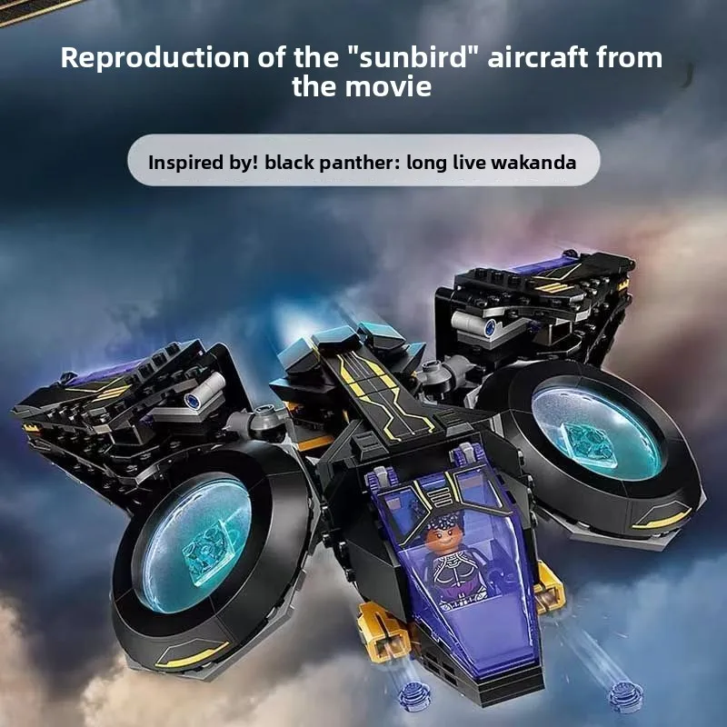 

2026 New Toy Building Blocks Hero Thor Shuli's Sunbird Flying Machine Boy Assembled Toy Gift small particles