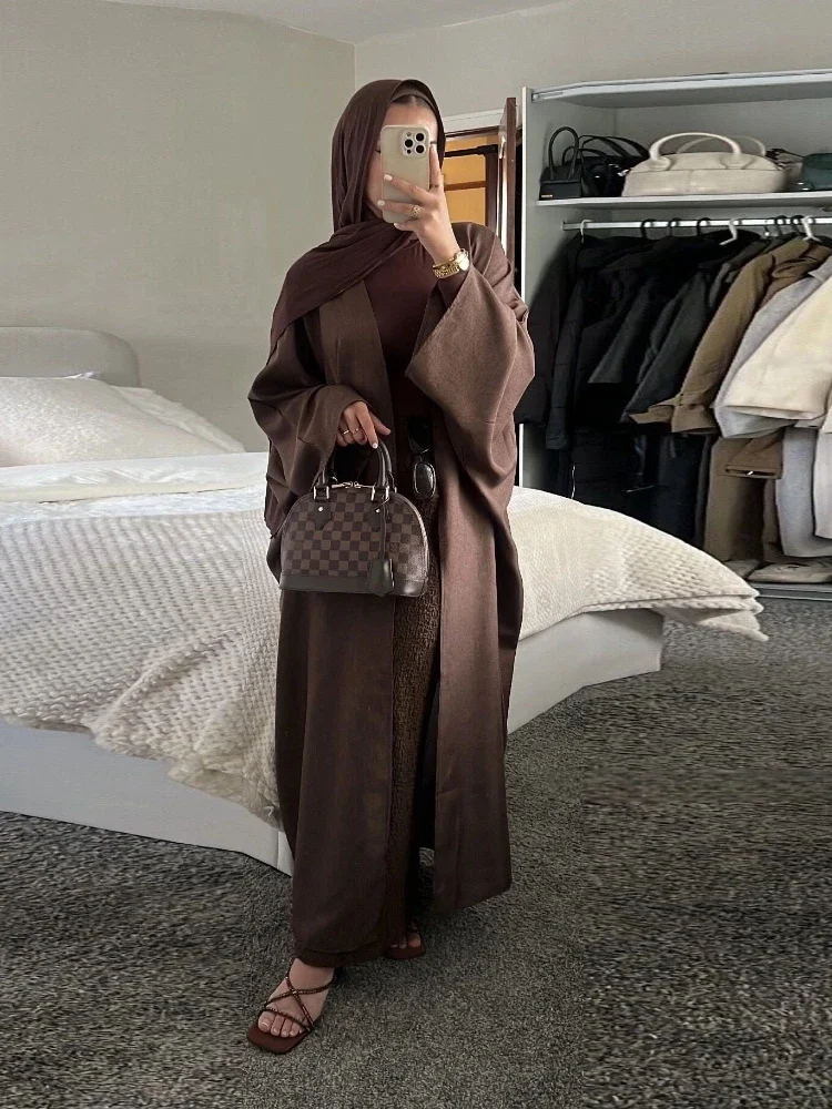 Eid Muslim Abaya for Women Cardigan Robe Jalabiya Arabic Ramadan Dresses Modest Morocco Dubai Abayas Kaftan Islam Vestidos