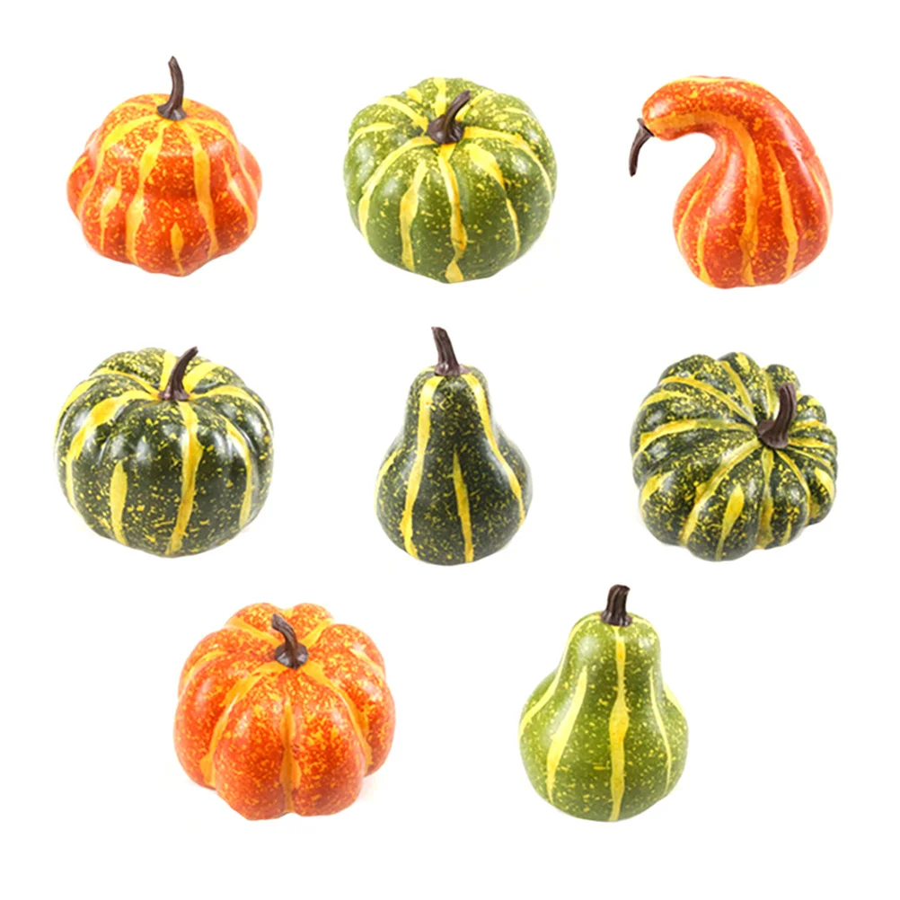 

8Pcs Halloween Funny Pumpkin Props Foam Lightweight Cosplay Party Decoration Exquisite Design Bright Color