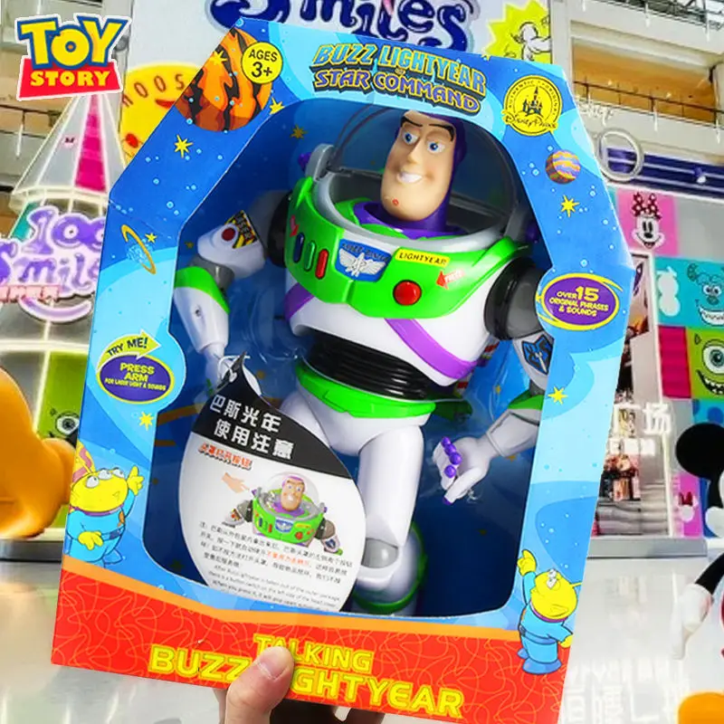 Disney Toy Story 4 Juguete Woody Buzz Lightyear Music/Light With Wings Doll Action Figure Toys For Children Birthday Gift Custom