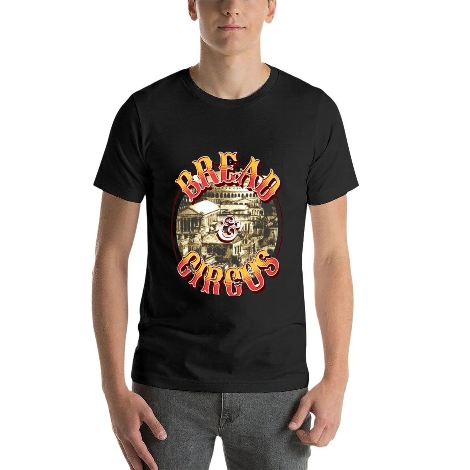 Camiseta con estampado de pan y circo para hombre, camisa oversizeds de gran tamaño