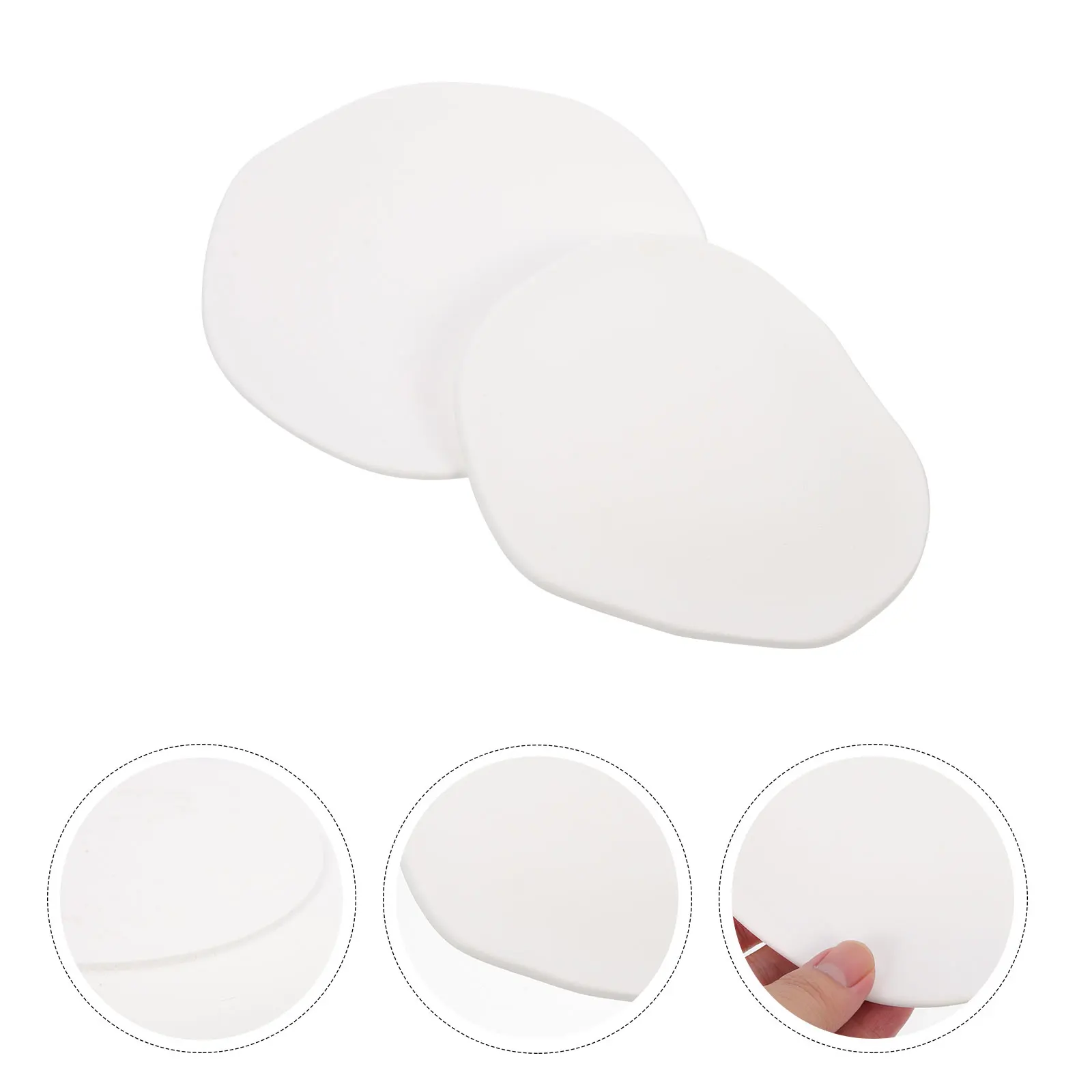 

2 Pcs Decorative Jewelry Plate Bracelet Display Props Ring Storage Holder White Wedding Bride