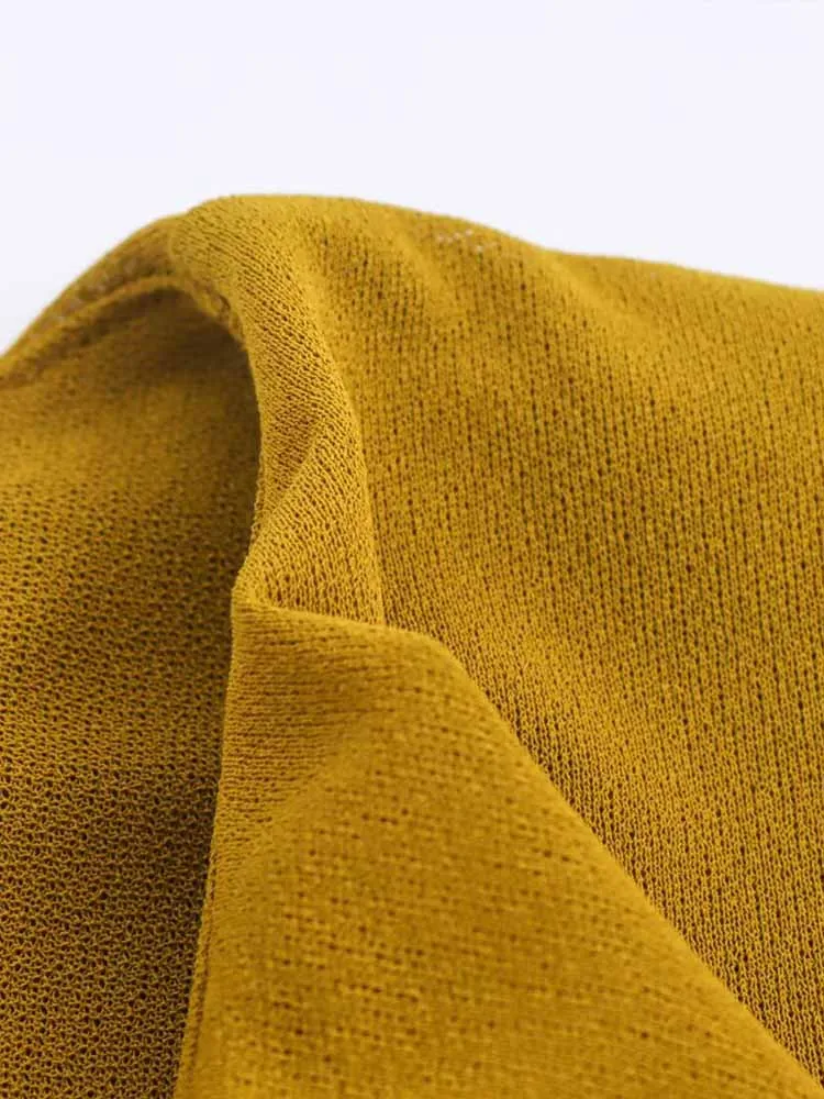 เสื้อแฟชั่นผู้หญิงสไตล์ยุโรปและอเมริกา รุ่นใหม่ล่าสุดสำหรับฤดูใบไม้ร่วง ดีไซน์เรียบง่าย สไตล์ลำลอง แต่ดูหรูหรา พร้อมผ้าคลุมตกแต่งหลายชั้น