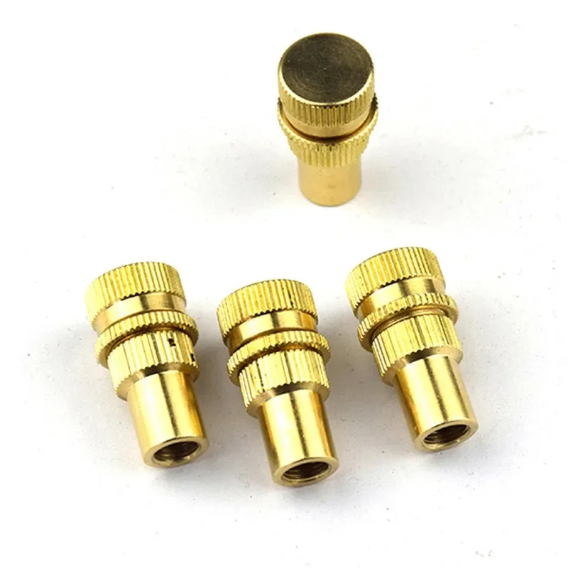 4pcs Universal Offroad Brass Tire Deflators Kit Automatic 6-30psi Tyre Tire Pressure Relief Valve Deflators Bleeder Valve Set