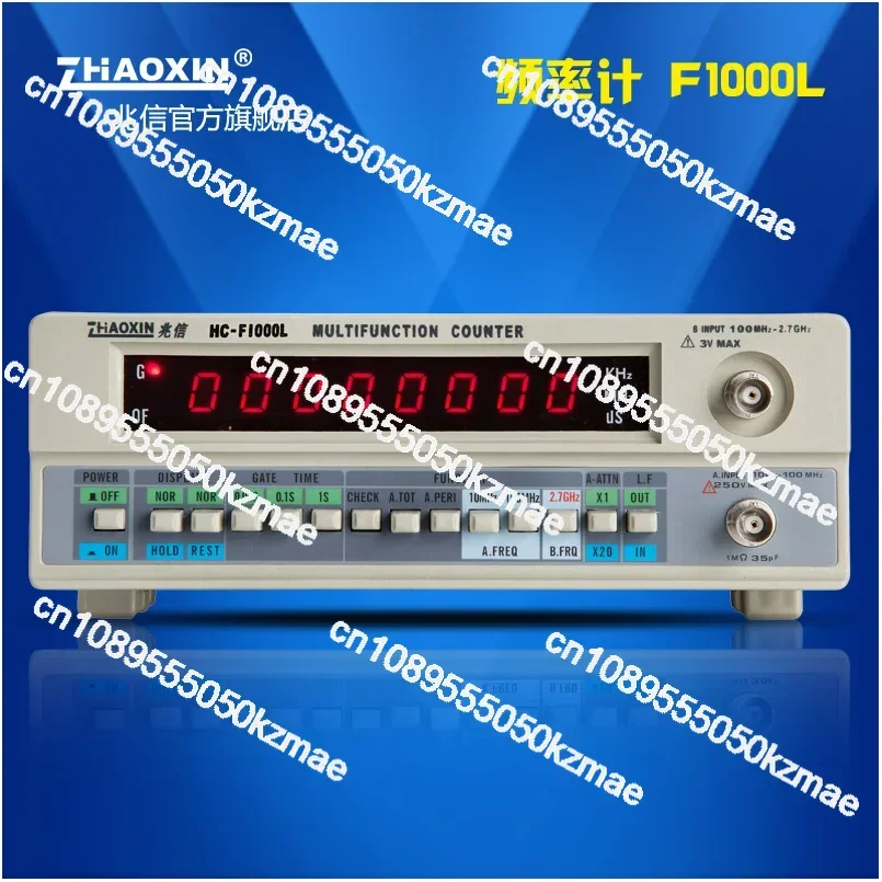 Genuine Zhaoxin HC-F1000L Frequency Meter 1G Frequency Crystal Signal Counter Test 8-bit LED Display