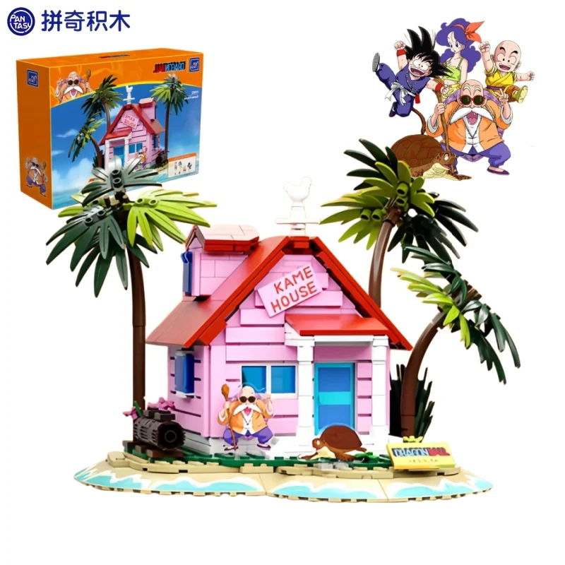 

Pantasy Dragon Ball Building Block KAME HOUSE Small Particle Street Scene Architecture Children Assembly Toy Model Ornament Gift