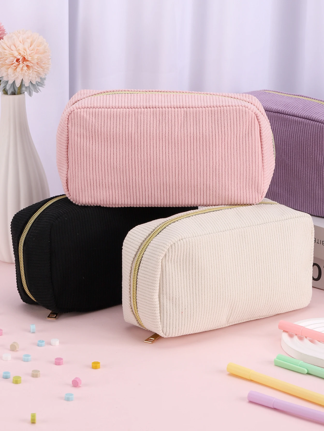 Durable Pencil Case Pouch Pen Bag School Pencil Cases With Zipper Back To School Kawaii Stationery Novelty Gifts Pencil Case