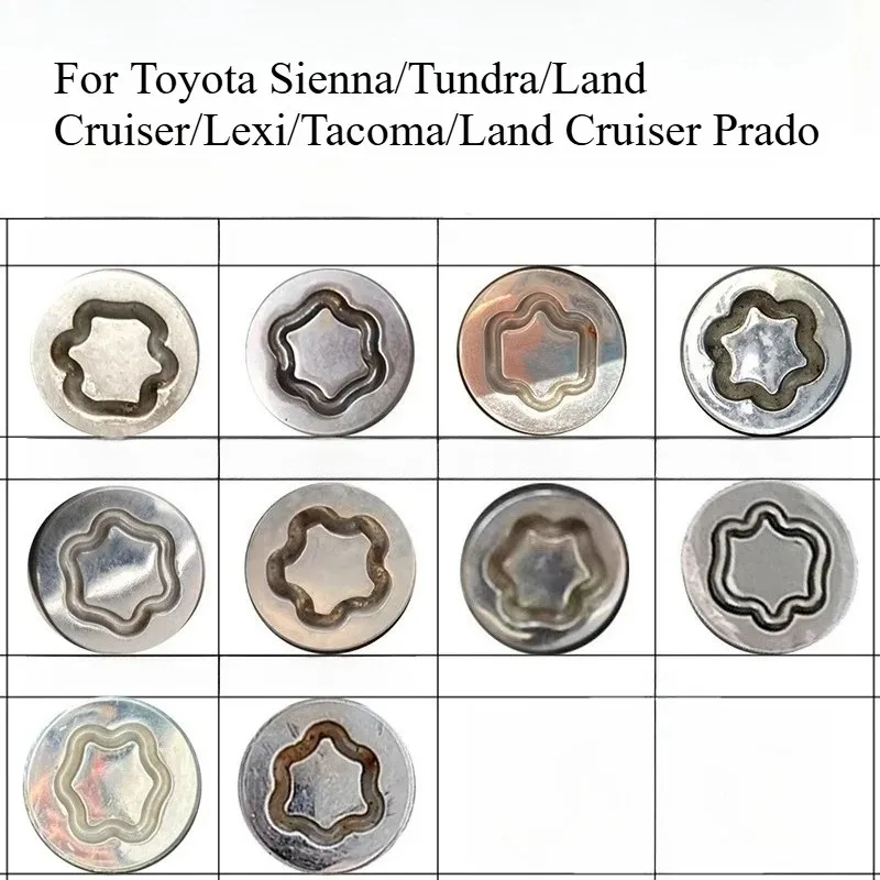 Para Toyota Sienna/Tundra/Land Cruiser/Lexi/Tacoma/Land Cruiser Prado tornillo antirrobo tuerca manga cuerpo Kits accesorios interiores