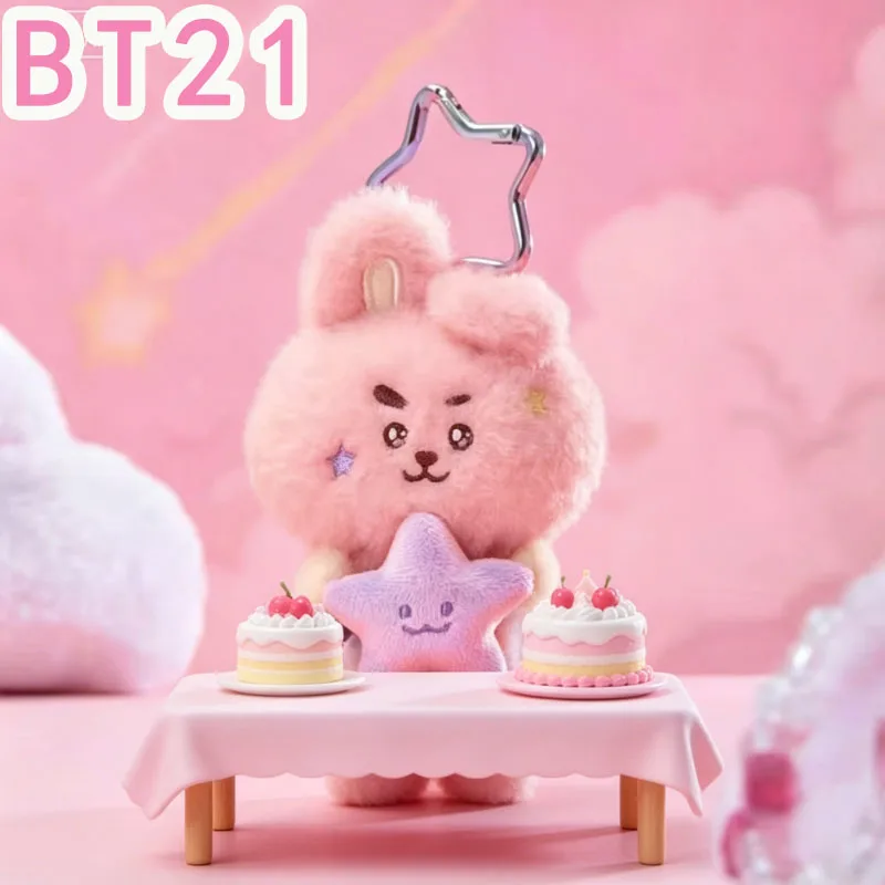 2026 KPOP bt21 Travel Series plush doll keychain bag hanger pendant cute girl doll decoration gift fan group purchase gift