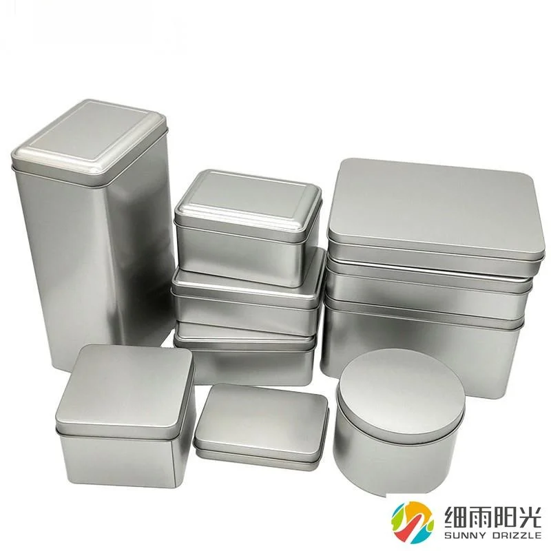 

Portable Thickened Travel Storage Box Rectangular Matte Tea Leaf Sealed Moisture Proof Iron Box Household Organizer by Rongqi