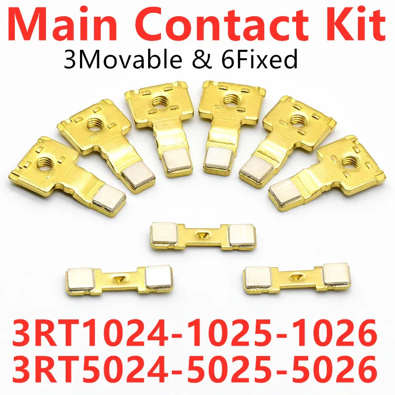 Main Contact Kit For 3RT1026 3RT1025 3RT1024 3RT5026 3RT5025 3RT5024 Moving And Fixed Contacts Contactor Contacts Set Accessory