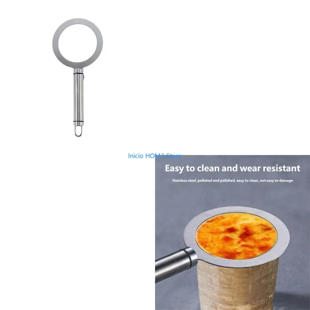 A5YD Comfortable Grip Rustproof Metal Caramel Tool for Enhancing Dessert Flavor
