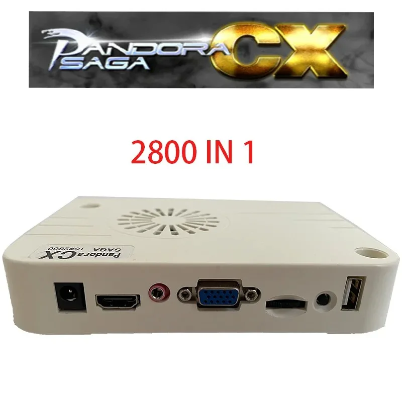 Pandora Saga Box CX 2800 in 1 Arcade Version Joystick Game Console Cabinet Machine JAMMA Mainboard PCB Multi HDMI VGA CRT