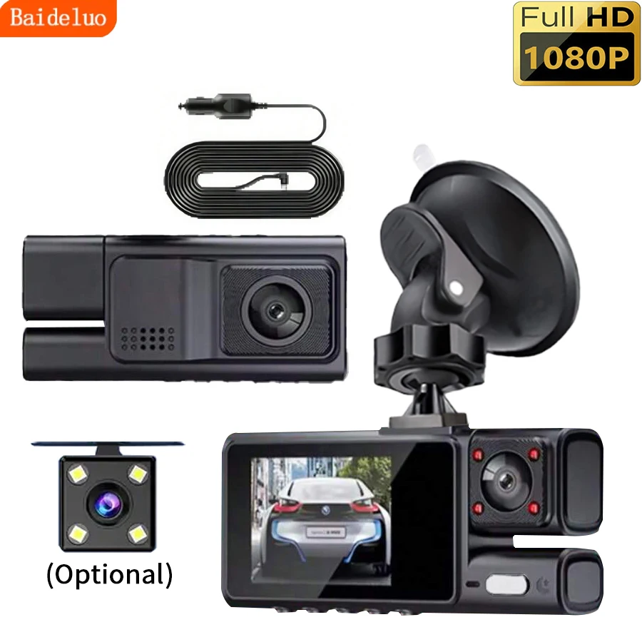 3 Cameras Dash Cam …