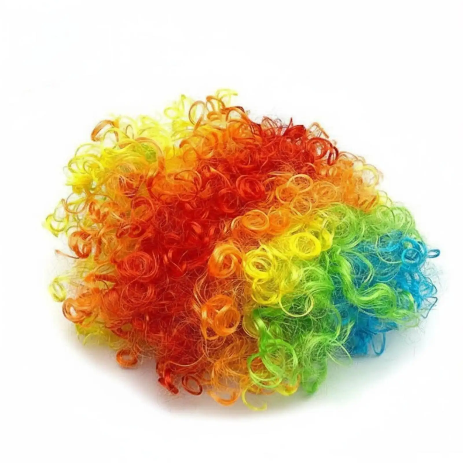 Eye Catching Clown Wig Set for Halloween Costume Accessory Adult Party Stage Entertainment