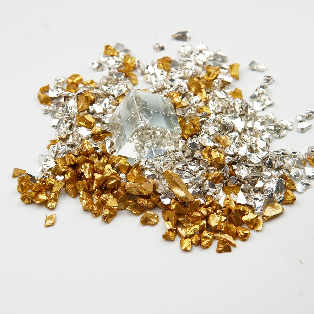 Bulk Crushed Irregular Glass Stones Resin Filling Metallic Crystal Chips for Nail Art Filler Jewelry Making DIY Material