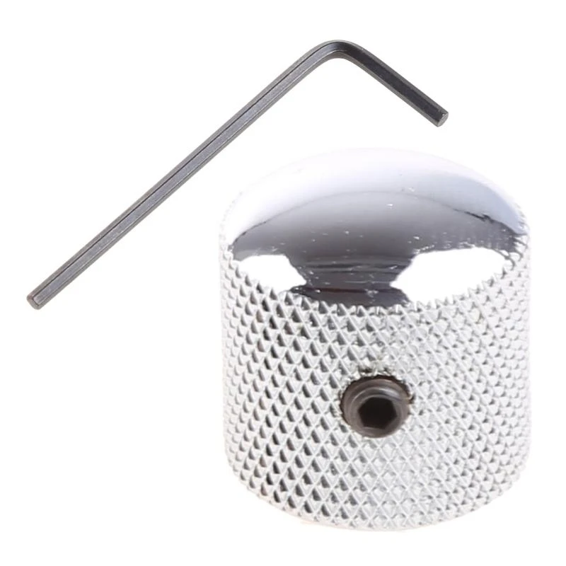 Knob Button Tone Volume Dome Knob For Guitar Bass FD TL Metal Chrome - Image 6