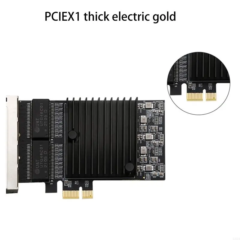 LX0B 1000Mbps PCI-E Netwerkkaart Gigabit Ethernet PCI voor Express 10/100/1000m RJ45 LAN-adapterconverter Controller 4 PO