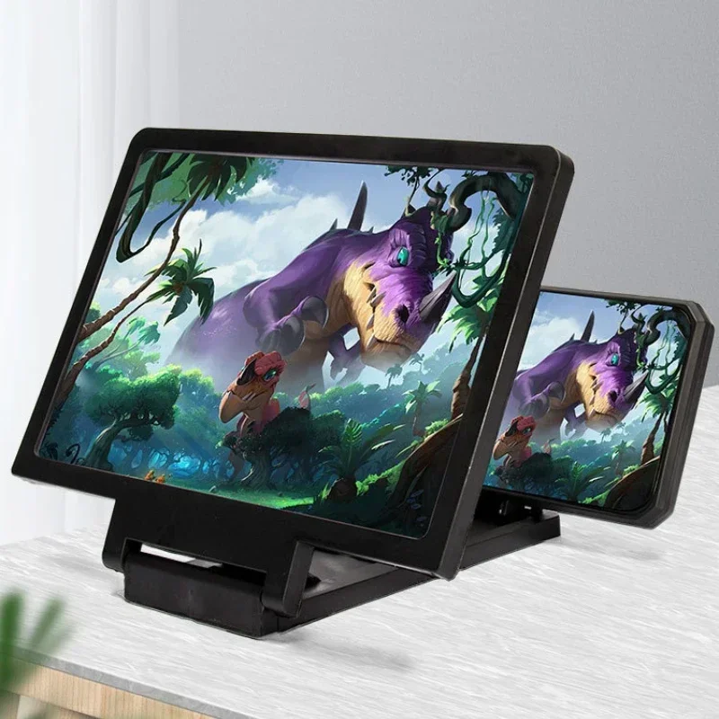 Amplificador de tela 3D HD para celular, suporte para ampliação de vídeo, tela ampliada para uma experiência de visualização de filmes aprimorada, protege os olhos.