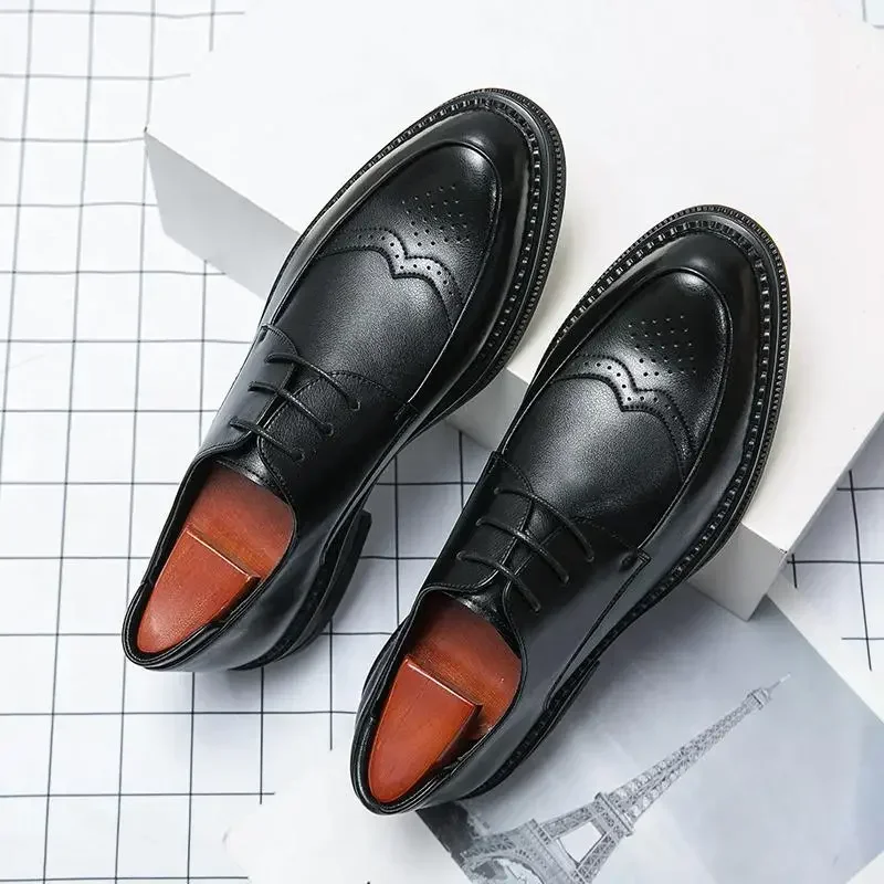 

Formal Shoes Party Retro Moccasins New Men's Casual Leather Sneakers Korean Style