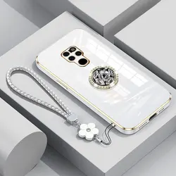 Mate20 Case with Lanyard,Luxury Diamond Holder Case For Huawei Mate 20 Pro 20X Honor X6 X6s X5 X7 Cover Cases Mate20 Stand Ring