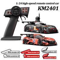 KM2401 1/24 Drift Racing 2.4G Full Scale 30km/H High Speed Toy Car with Gyroscope/LED Lights  KAMTOM Remote Control Car Model