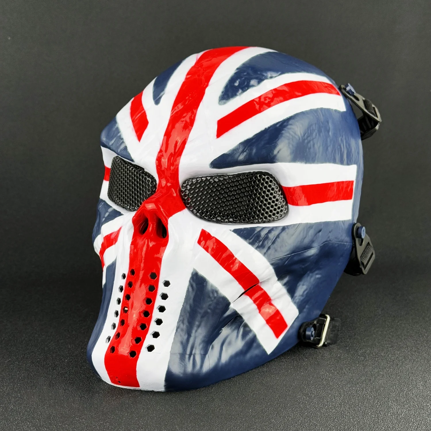 

Skull Face Mask – Full Face Tactical Protective Gear for Airsoft, Wargame, Halloween Costume, Outdoor Survival Use