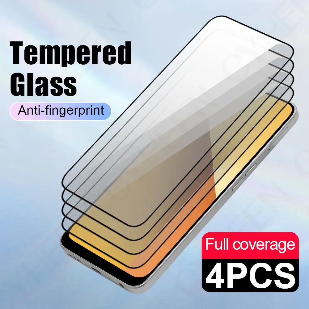 

4Pcs Phone Screen Protector for Redmi 15 Tempered Glass 15C 14C 13 Protective Film Note 15 Pro 14S Glass smartphone 14 4G 13 Pro