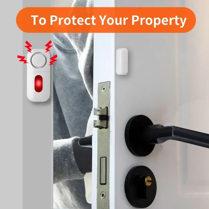 Door Window Sensor Wireless Burglar 130bp Alarm Magnetic Home Longer System Entry Burglar Security Battery Device Safety 1pcs