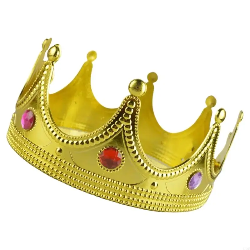 Y3ne Kids Royal King Crown Crown Princed Crown and Tiaras Queen Crown Toto Booth Accessoires