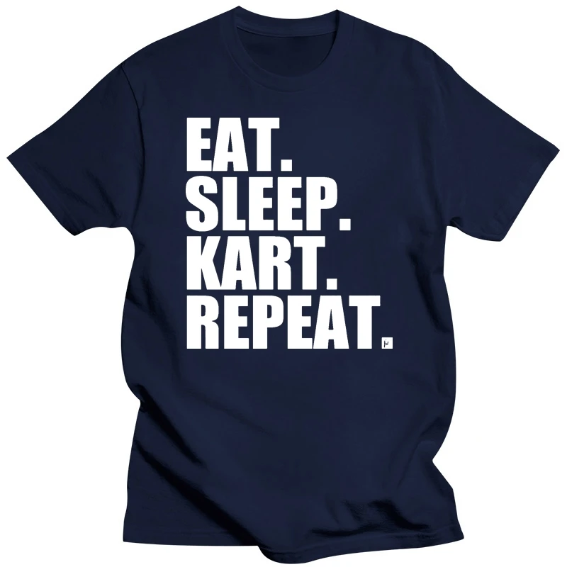 Eat. Sleep. Kart. Repeat. Racing Driving Karting Mens T-Shirt