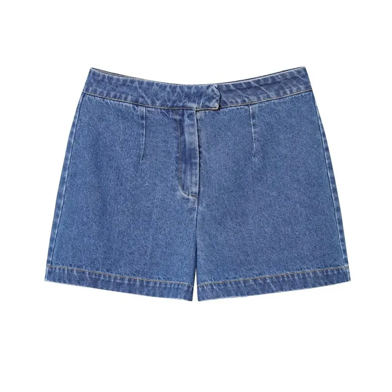 

Лето 202, женский повседневный винтажный джинсовый жилет со средней талией, комплект Faion, универсальный удобный комплект для поездок на работу