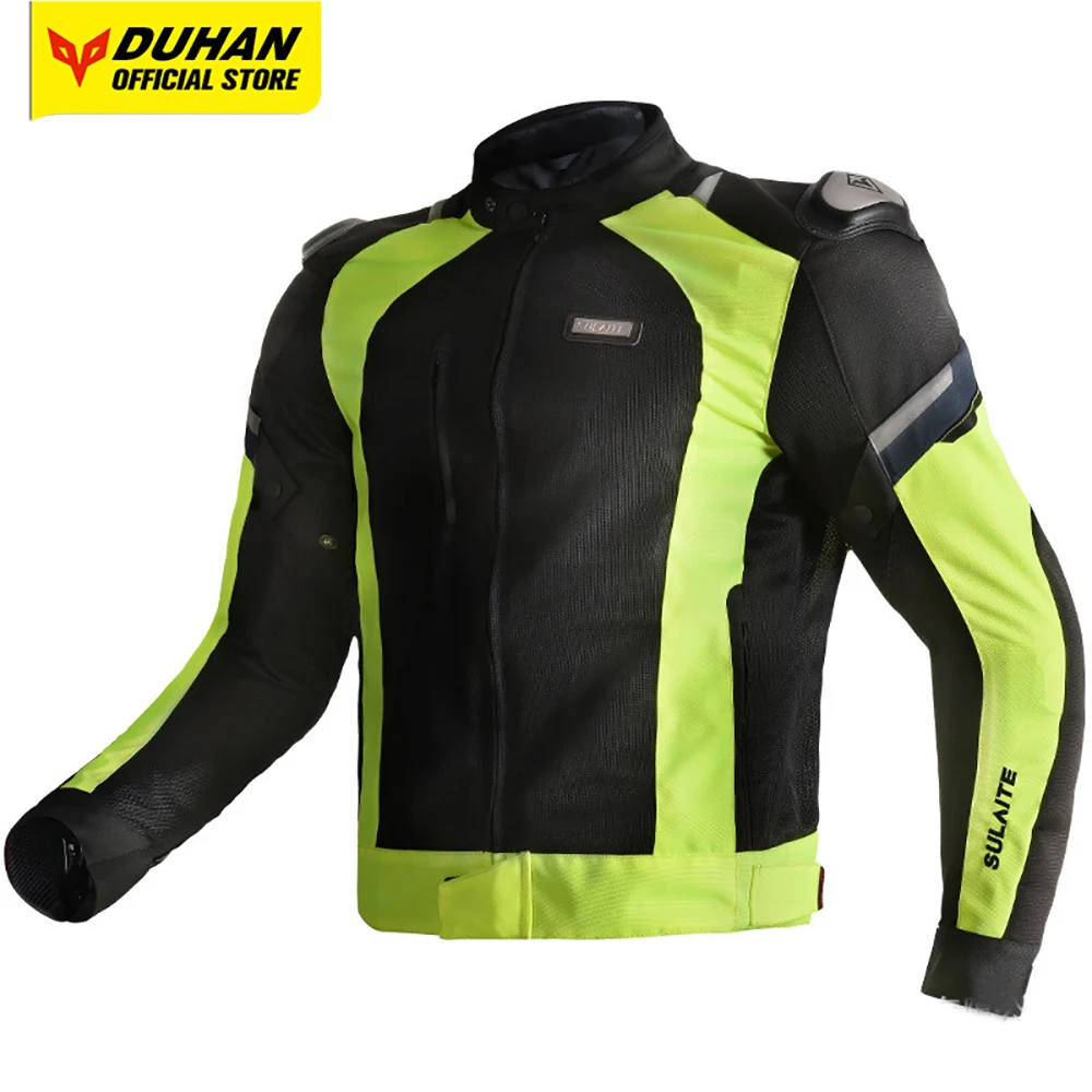 Motorcycle Jackets Breathable Mesh Motorbike Jackets Protective Equipment Double Shoulder Motocross Riding Clothing