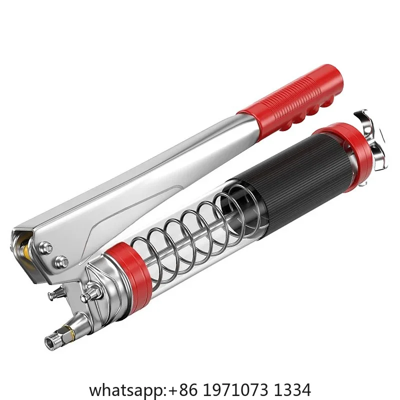 600cc Manual Grease Gun High Pressure Lubrication Tool Single Dual Rod Automotive Grease Injector Tool Kit