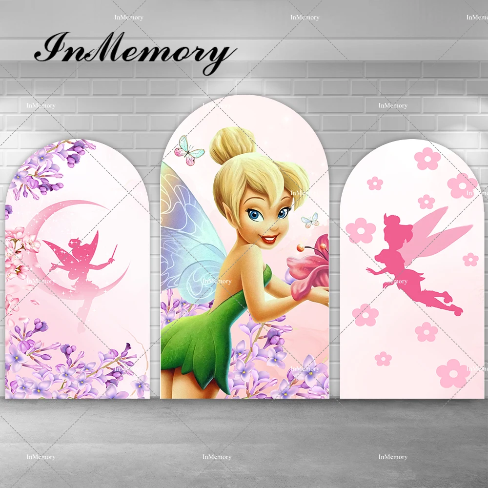 

Девичьи сказочные принцессы Thinkerbell фотообои для первого дня рождения с цветочным рисунком бабочкой четкой настенный баннер