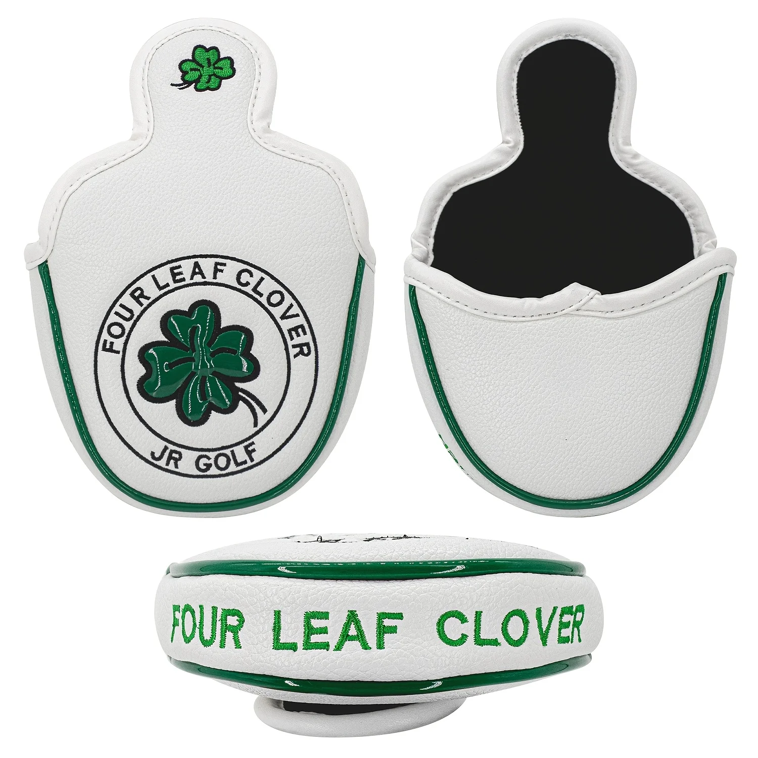 Four-leaf clover Design Style Club Head Cover, Semi-circle Putter Cover, Club Head Cover, Golf Putter Cover, Best Gift