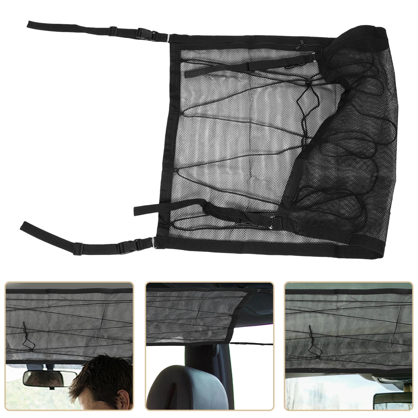 

Roof Storage Cargo Net Ceiling Truck Camping Organizer Large Size Secure Fastened Interior Space Passenger Essentials