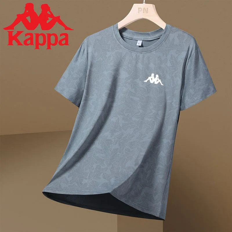 

Kappa Summer Outdoor Fashion Compression T-shirt Tops Men's Casual Running Light Sports Breathable Short Sleeves Gym Sportswear