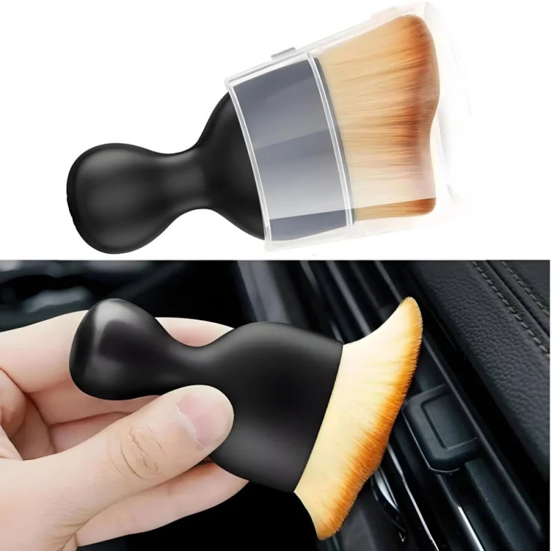 1-5pcs Car Ultra Soft Air Conditioning Cleaning Brush, Car Detail Brush Set, Air Outlet Gap Dust Removal Brush, Car Accessories