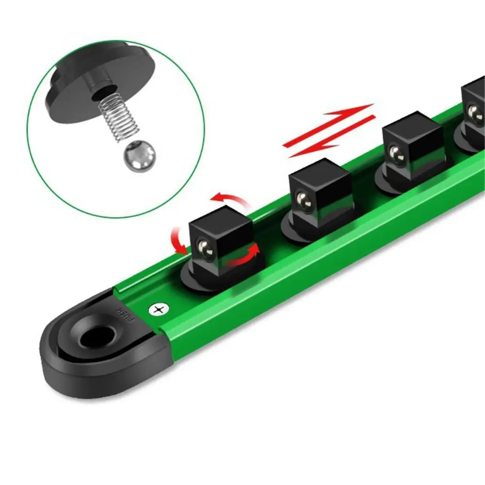 

High Quality 360° Swivel Magnetic Organizer 1/4 3/8 1/2 Inch Adjustable Storage Rack Portable Sliding Stand Clip Rail Holder