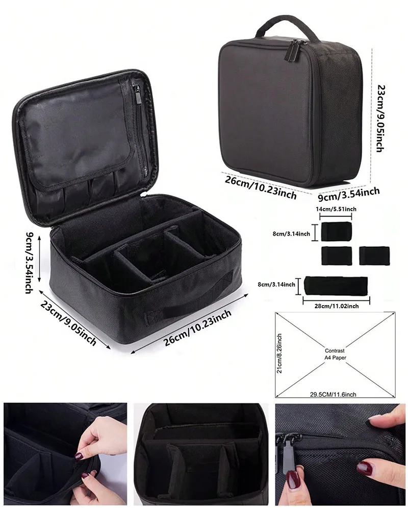 Large Capacity Cosmetic Case Waterproof Manicure Makeup Toolbox,Makeup Bag For Travel New Professional Tattoo Tool Makeup Case