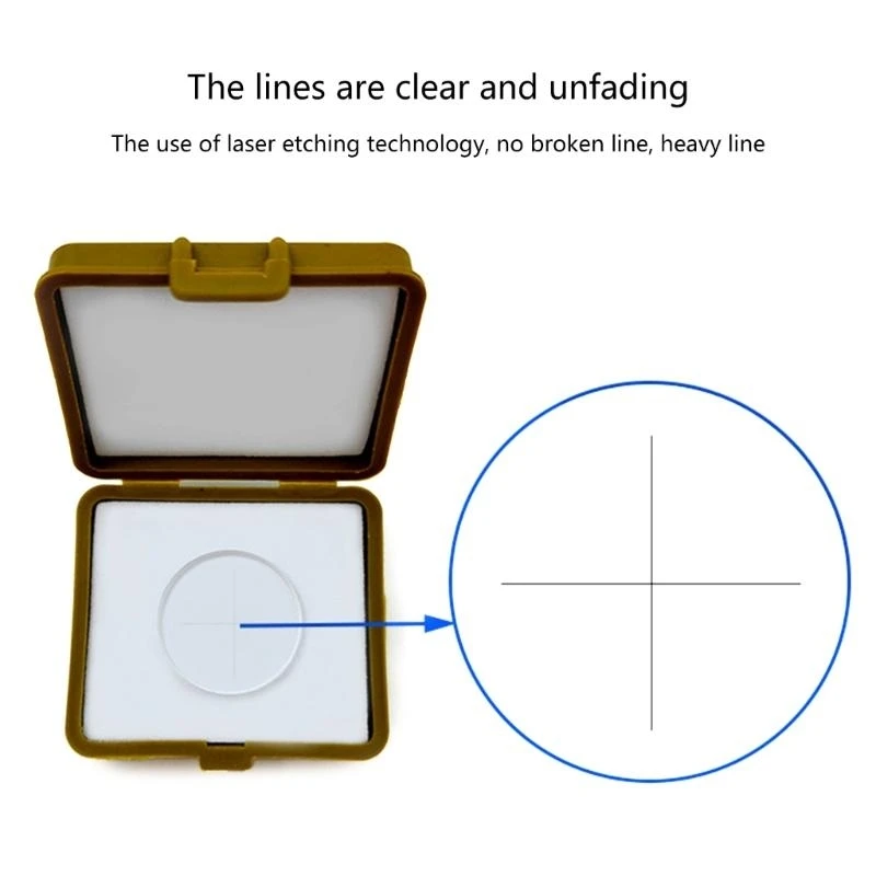  0.01mm Optical Glass Microscope Calibration Slides Eyepiece Reticle Ruler