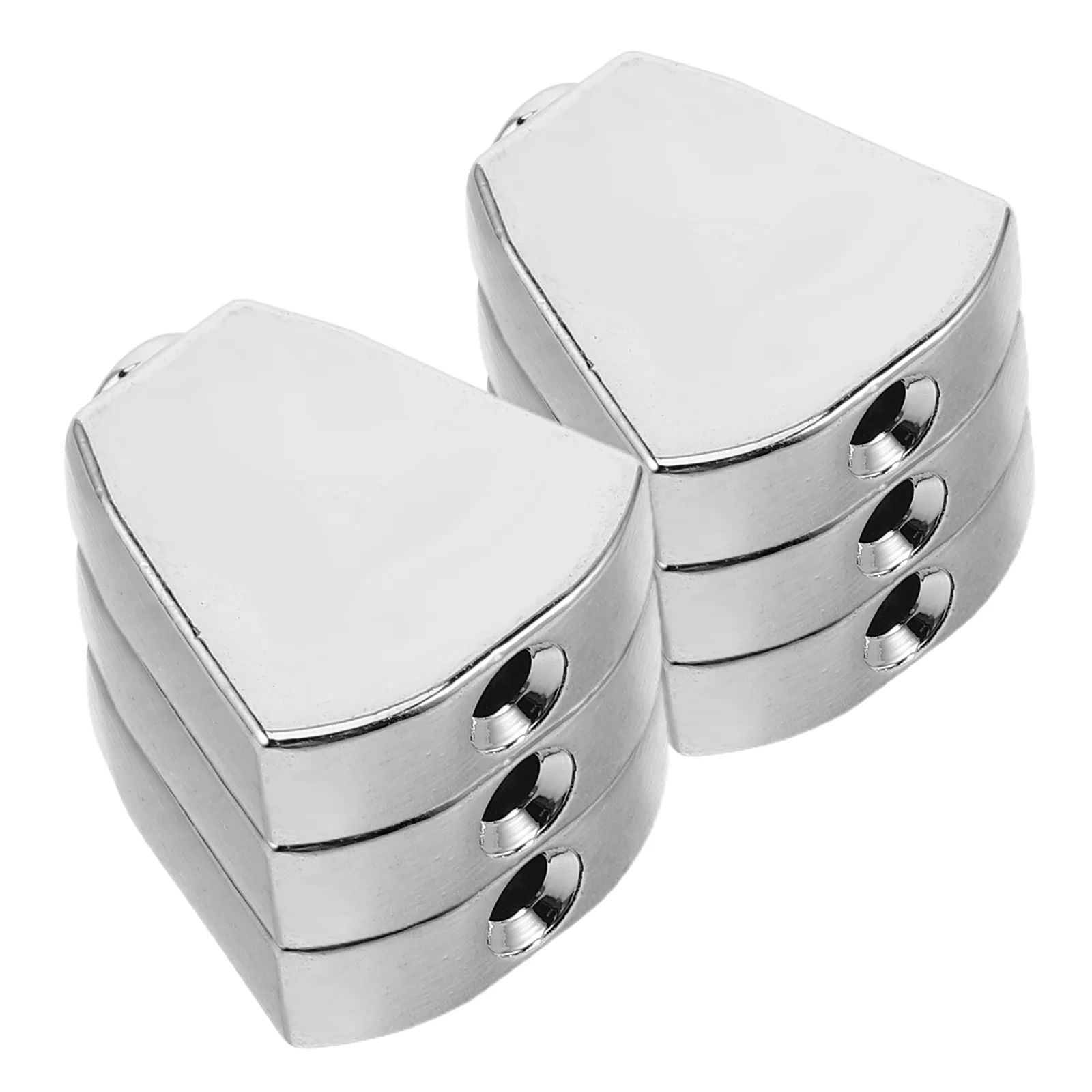 

6pcs Guitar Knobs Metal Silver Electric Control Hardware Replacement Parts Accessories Durable Material Tuning Pegs Gear