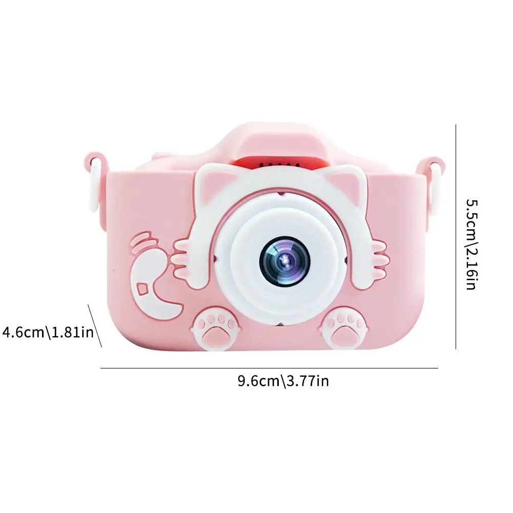 Cute Cat Children\'s Camera Full HD Video Digital Camera For Kid Mini Camera 1080P Cartoon Selfie Toddler HD Dual Camera Toy