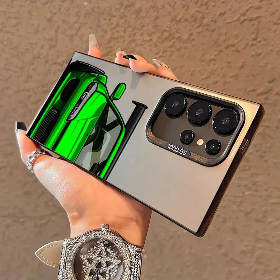 حافظة سيارة رائعة لهاتف سامسونج جالاكسي S24Ultra S21 نوت 20 Ultra S20 FE S23 S24 FE S22 Ultra S25Plus S25 غطاء ناعم #2