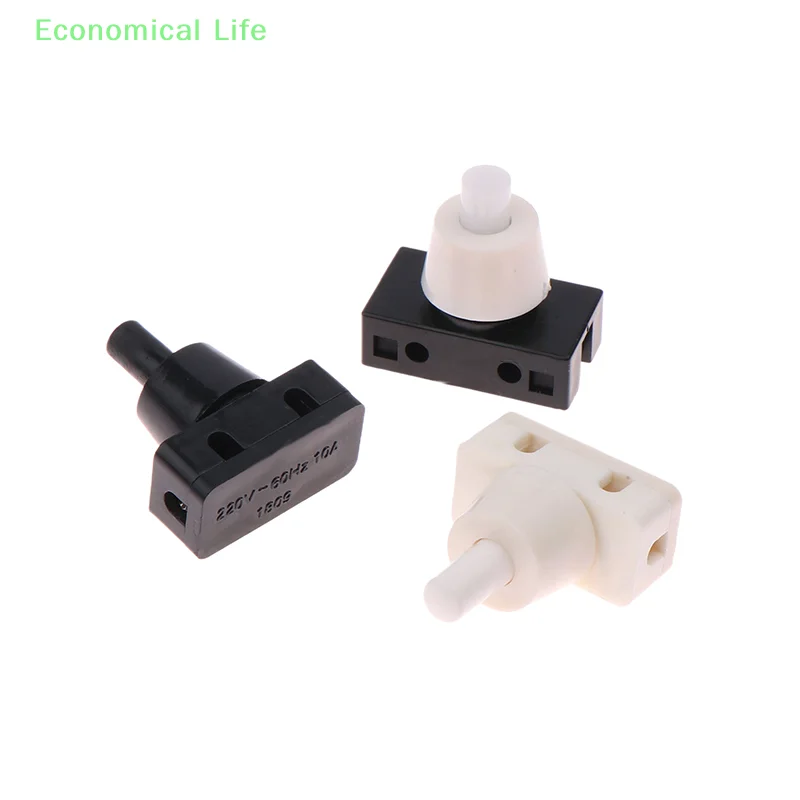 Plastic ON Push Button AC250V Home Lamps Mini Power Switch DIY Table Lamp Switch For Household Appliances